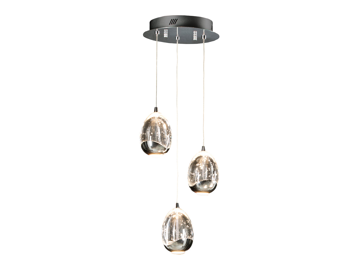 LAMPE Ø25 ·ROCIO·3LED CHROME