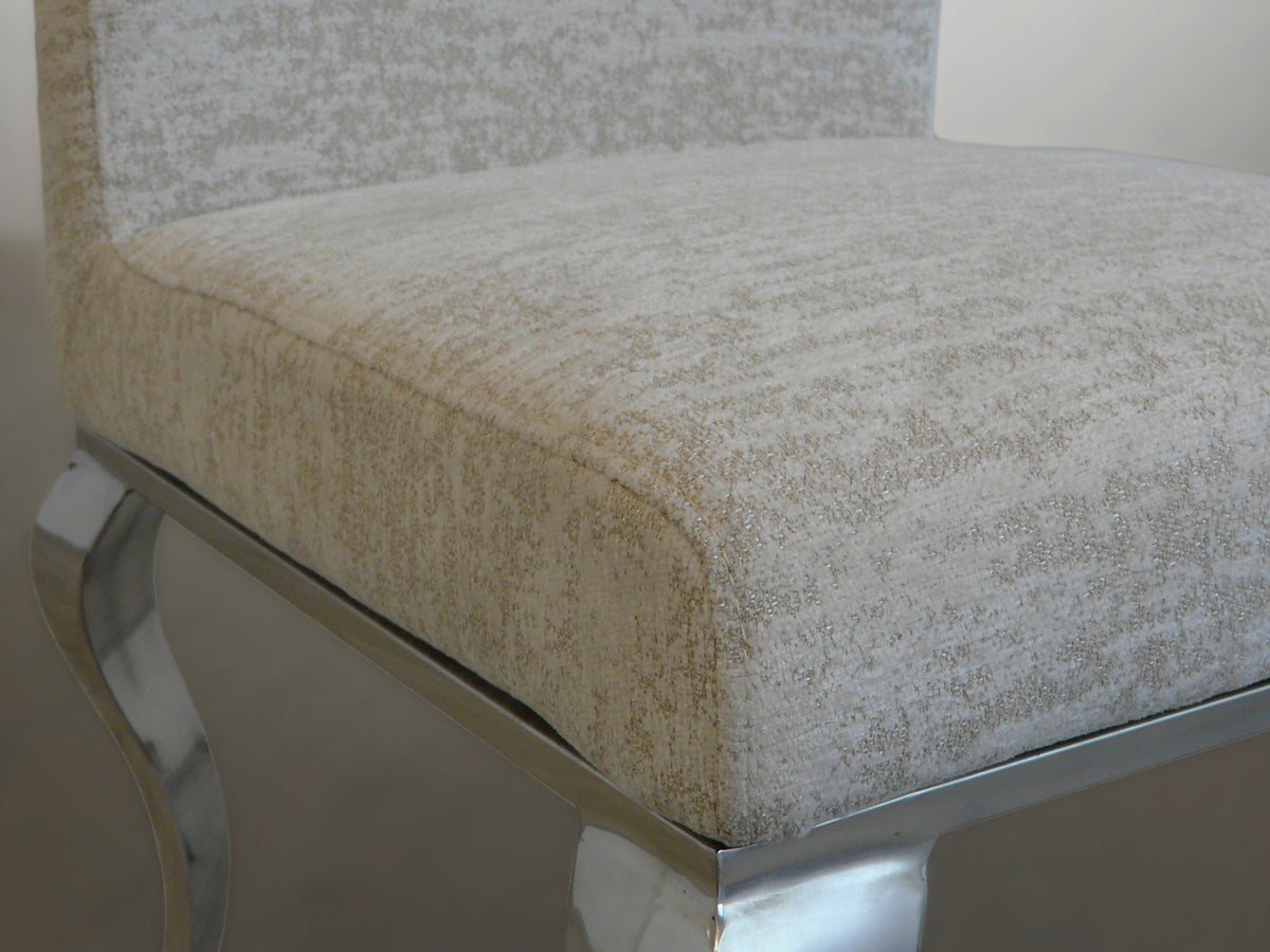 CHAISE ·BARROQUE· ACERO BEIGE