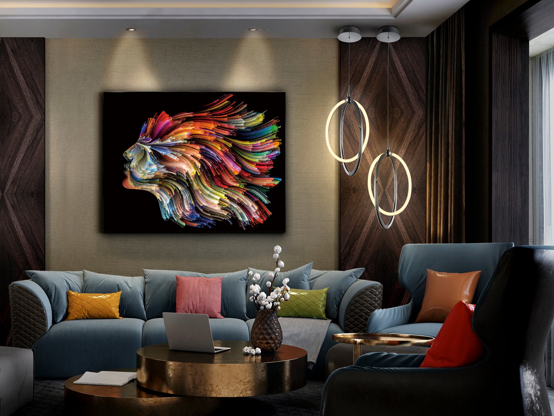 Tableau 130 x 100cm, épaisseur 0,4cm - Poids 13Kg