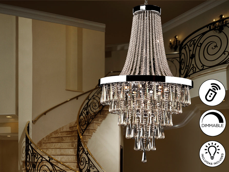 Luminaire Palace Ø 80cm, hauteur 140cm - Poids 45,5Kg