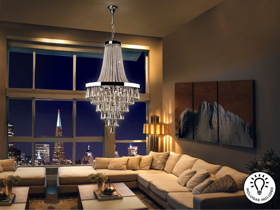 Luminaire Palace Ø 80cm, hauteur 140cm - Poids 45,5Kg