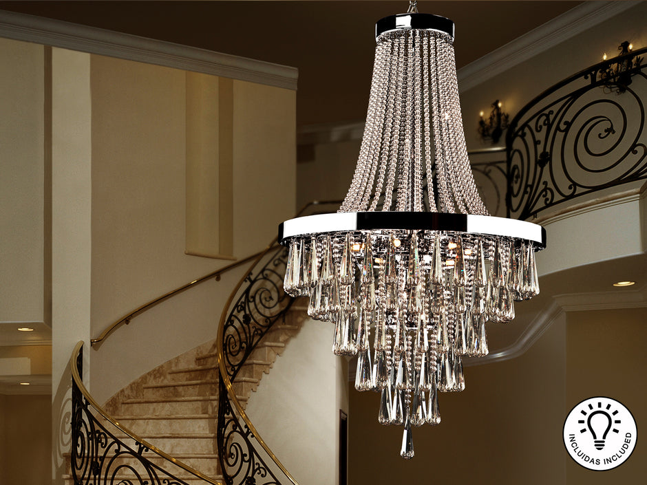 Luminaire Palace Ø 80cm, hauteur 140cm - Poids 45,5Kg
