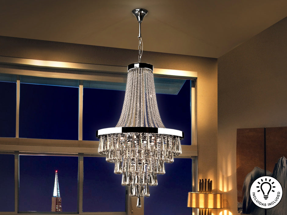 Luminaire Palace Ø 80cm, hauteur 140cm - Poids 45,5Kg