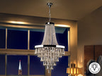 Luminaire Palace Ø 80cm, hauteur 140cm - Poids 45,5Kg