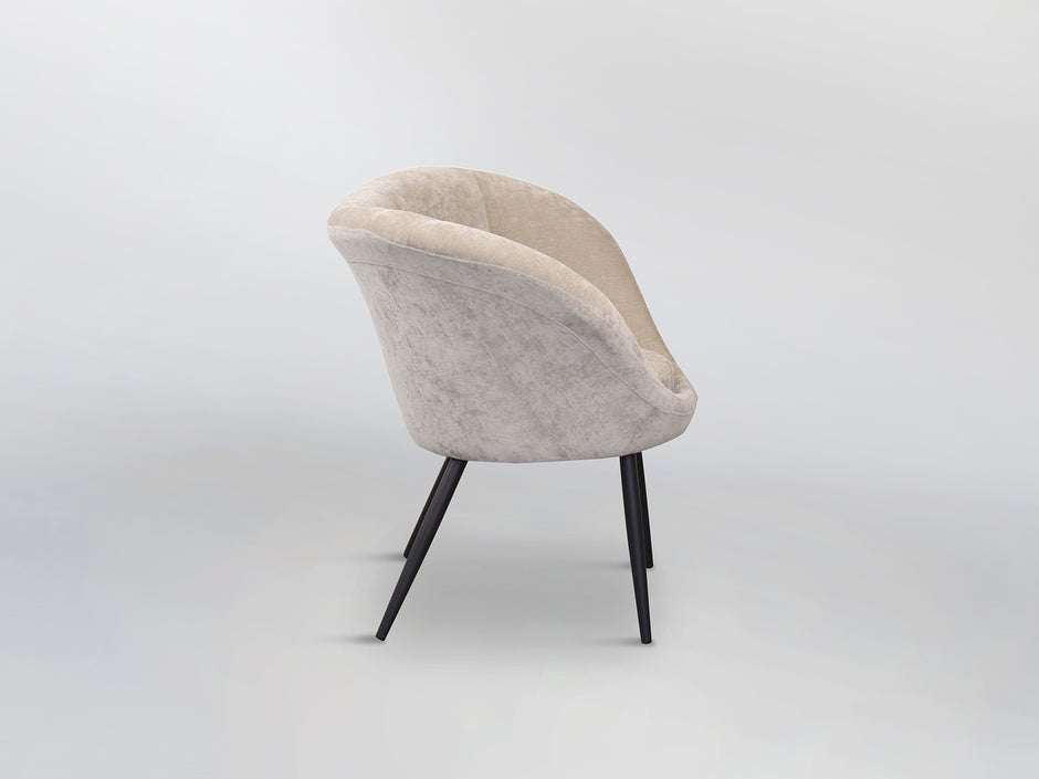 OZOME- FAUTEUIL  NOIR-BEIGE