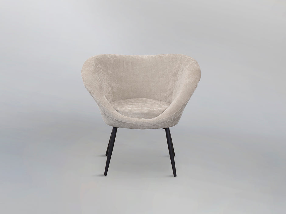 OZOME- FAUTEUIL  NOIR-BEIGE