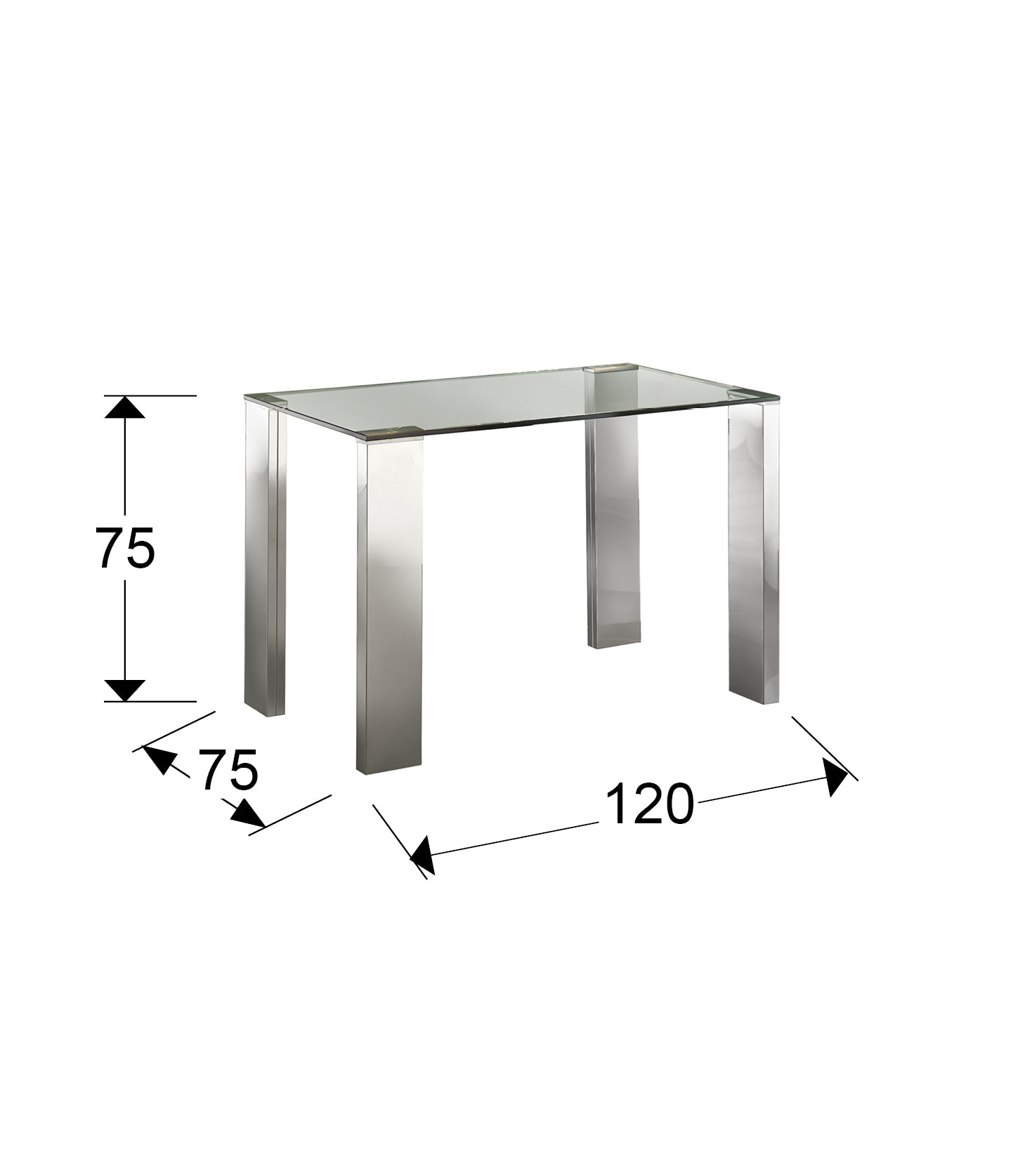 Table de Repas MALIBU - Piétement Design - Pour Salle à Manger