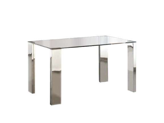 Table de Repas MALIBU - Piétement Design - Pour Salle à Manger