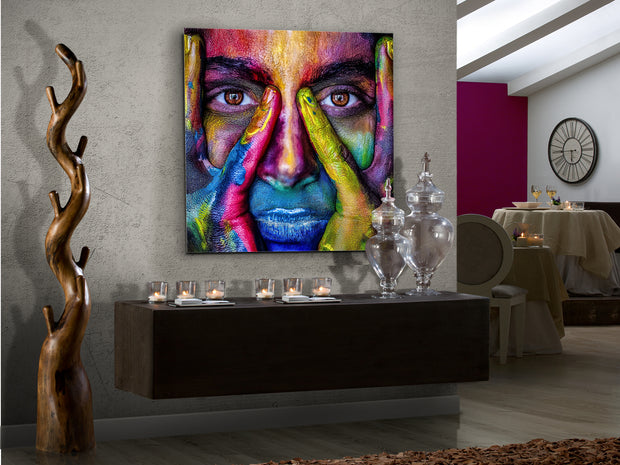 Tableau Fondo Marino - 100 x 100cm - épaisseur 0,4cm - poids 10kg