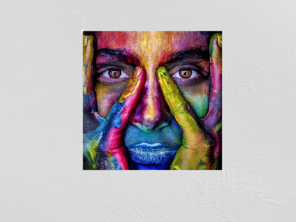 Tableau Fondo Marino - 100 x 100cm - épaisseur 0,4cm - poids 10kg