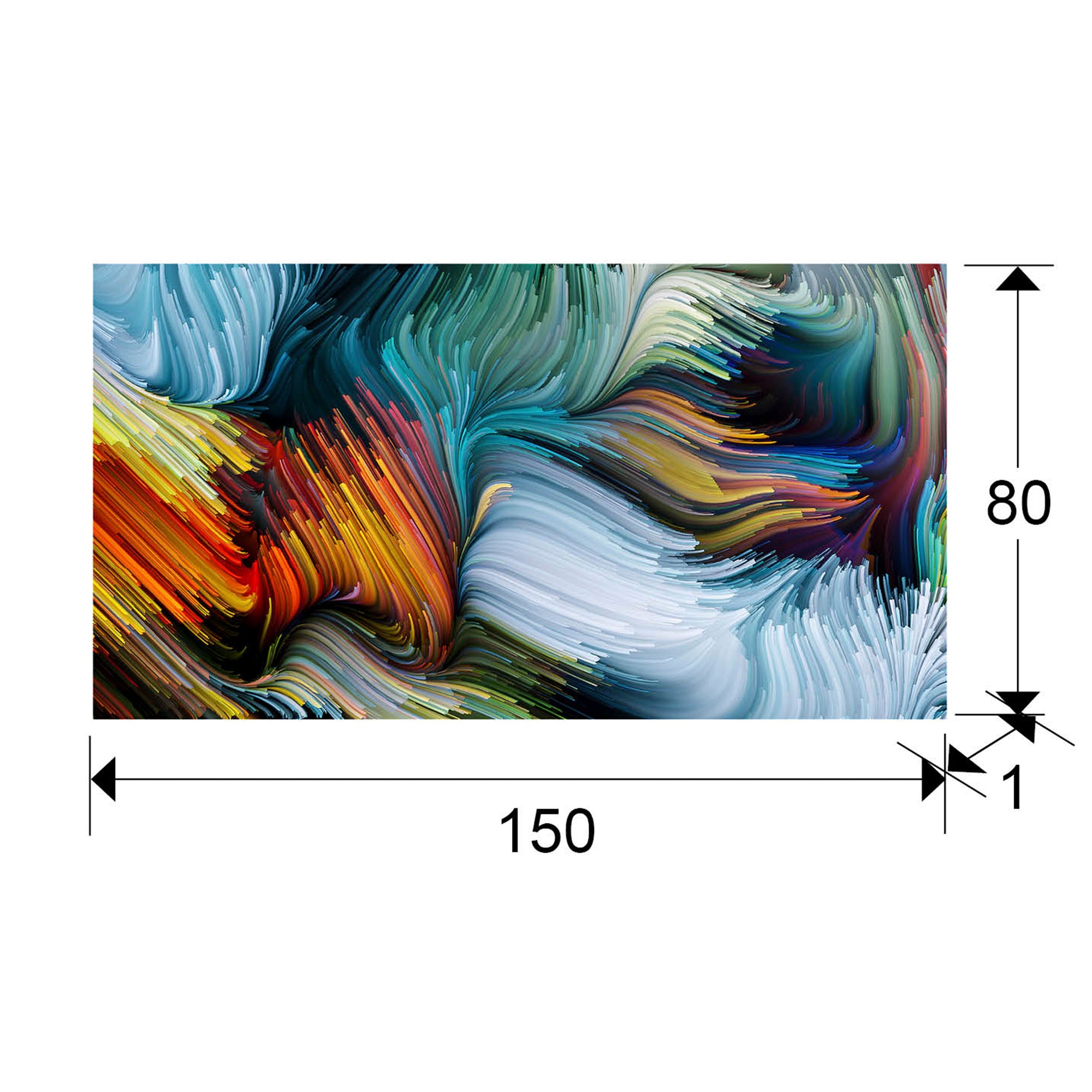 Photographie SIMBIOSIS - Tableau 150x80 cm - Décoration Murale Abstraite