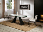 Table à Manger Extensible ALAI Blanche - Gain de Place - Finition Laquée