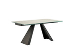 Table à Manger Extensible ALAI Blanche - Gain de Place - Finition Laquée