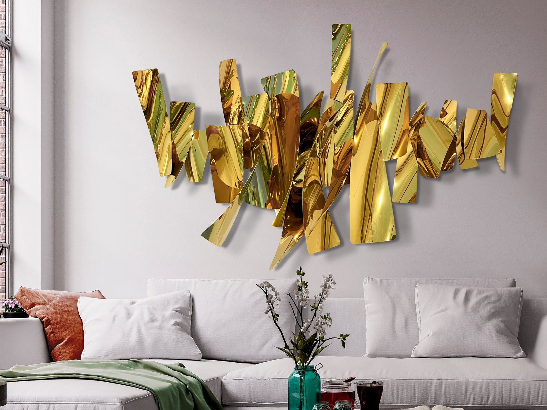 Sculpture murale - 170 x 110cm, hauteur 20cm - poids 9,2kg