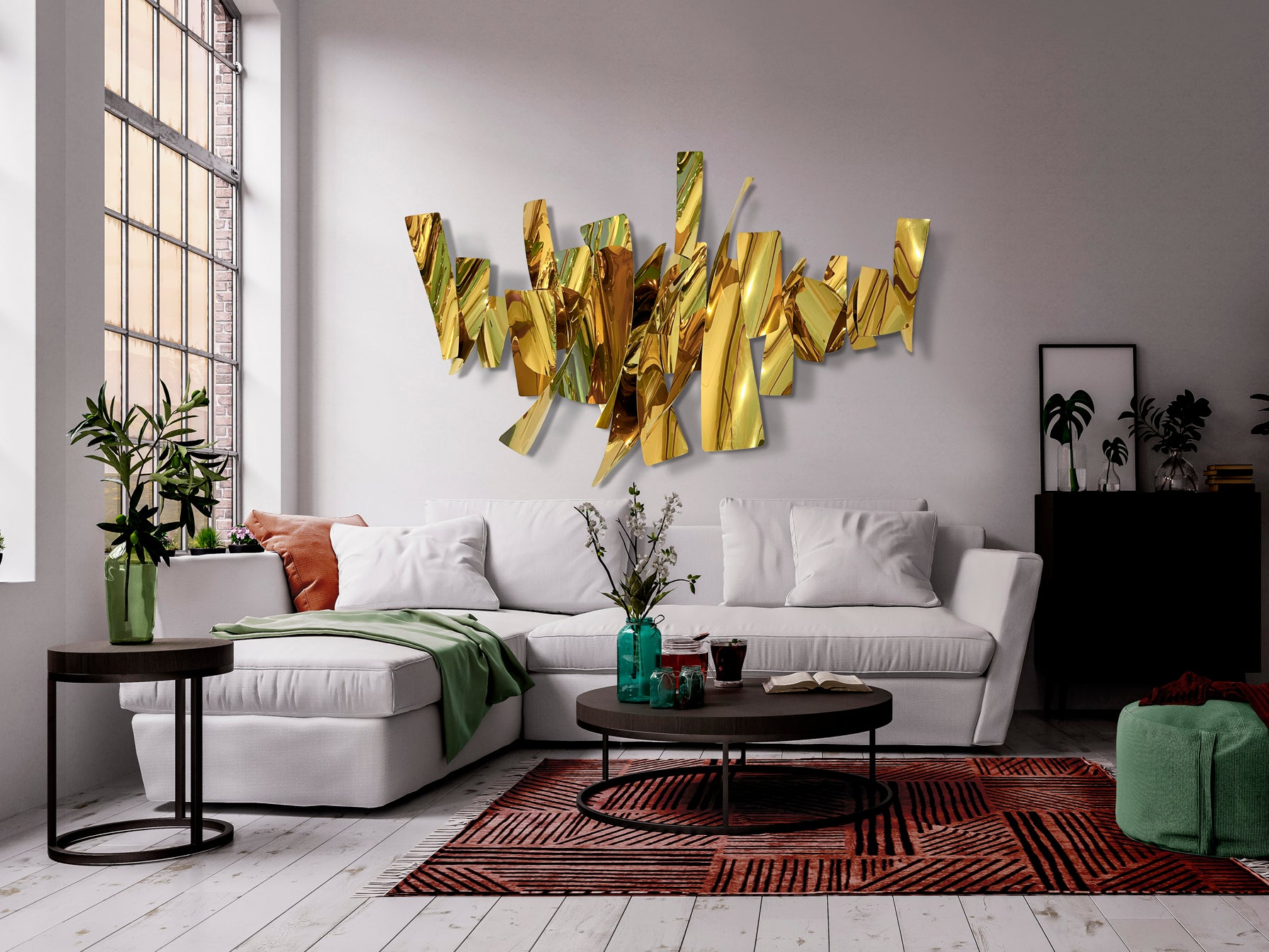 Sculpture murale - 170 x 110cm, hauteur 20cm - poids 9,2kg