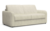 Canapé convertible CAMILLA 3P+lit en tissu velours côtelé Ivory