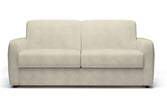 Canapé convertible CAMILLA 3P+lit en tissu velours côtelé Ivory