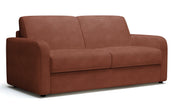 Canapé convertible CAMILLA 3P+lit en tissu velours côtelé Terra