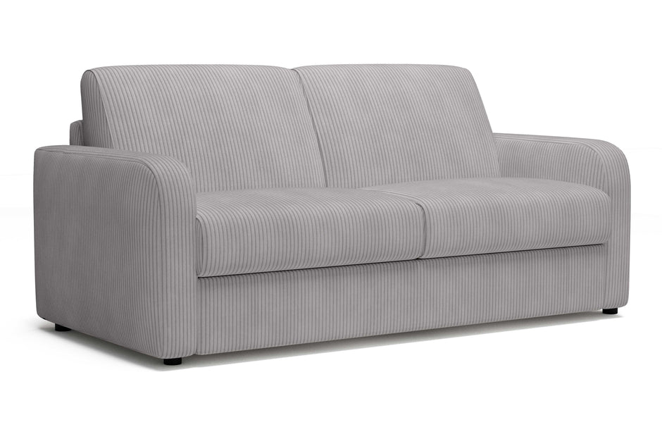 Canapé convertible CAMILLA 3P+lit en tissu velours côtelé Light Grey