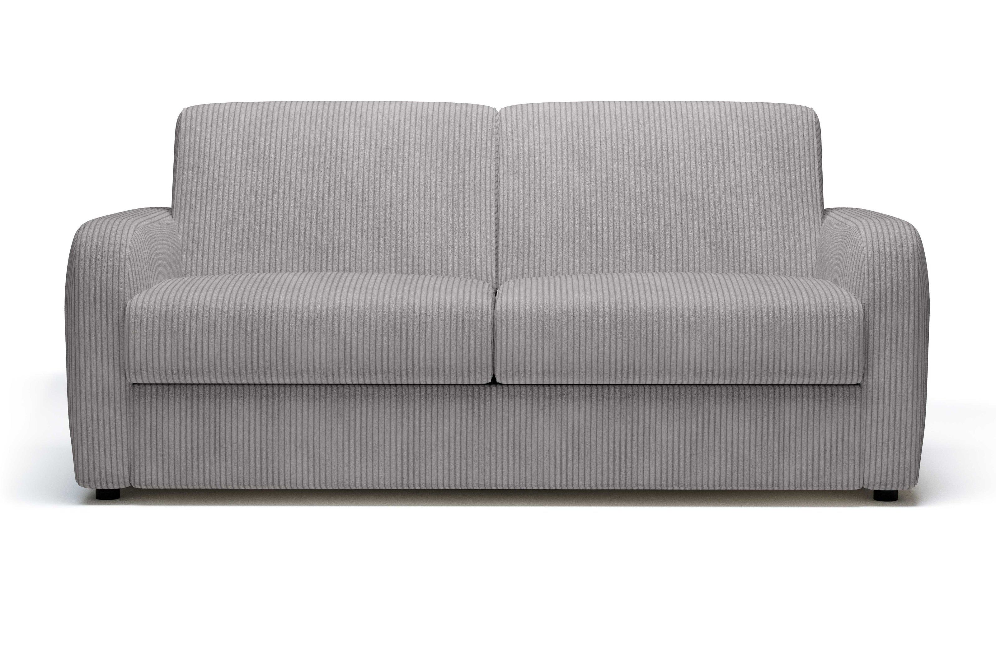 Canapé convertible CAMILLA 3P+lit en tissu velours côtelé Light Grey