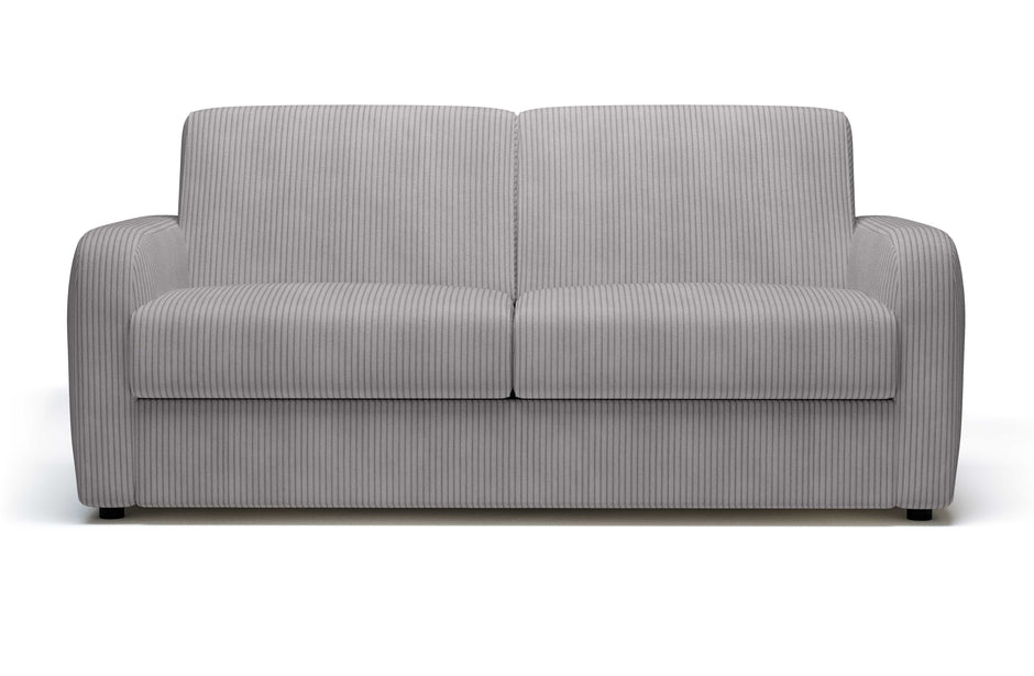 Canapé convertible CAMILLA 3P+lit en tissu velours côtelé Light Grey