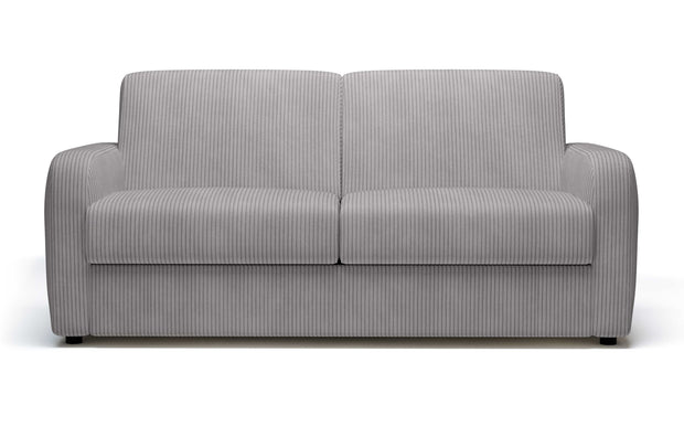 Canapé convertible CAMILLA 3P+lit en tissu velours côtelé Light Grey