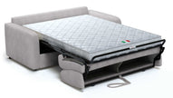 Canapé convertible CAMILLA 3P+lit en tissu velours côtelé Light Grey
