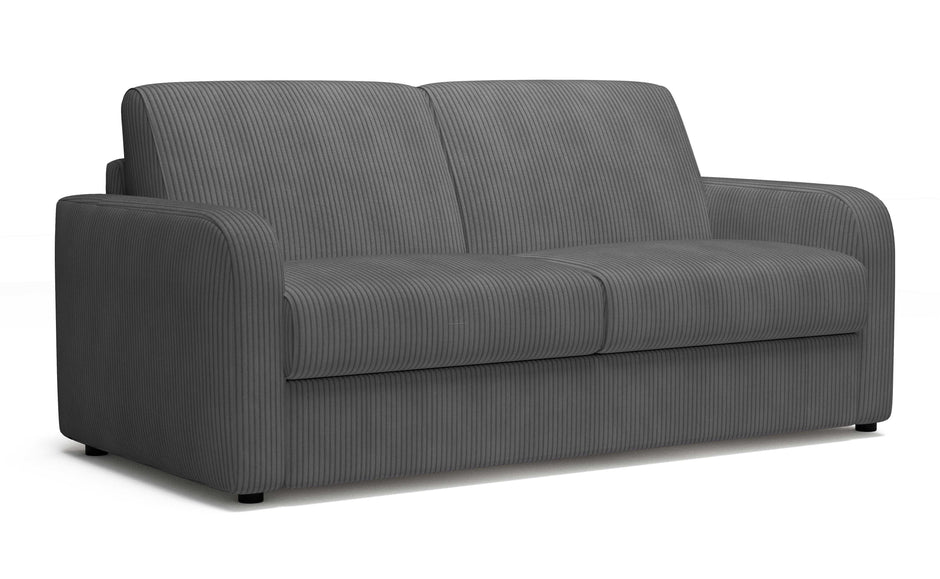 Canapé convertible CAMILLA 3P+lit en tissu velours côtelé Grey