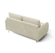 Canapé convertible OLIVER 3P+lit en tissu velours côtelé Ivory