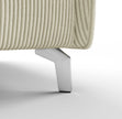 Canapé convertible OLIVER 3P+lit en tissu velours côtelé Ivory