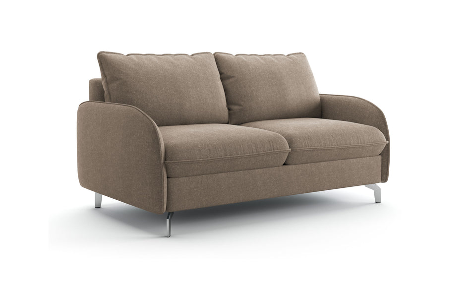 Canapé convertible OLIVER 3P+lit en tissu storm beige