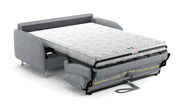 Canapé convertible OLIVER 3P+lit en tissu storm grigio chiaro